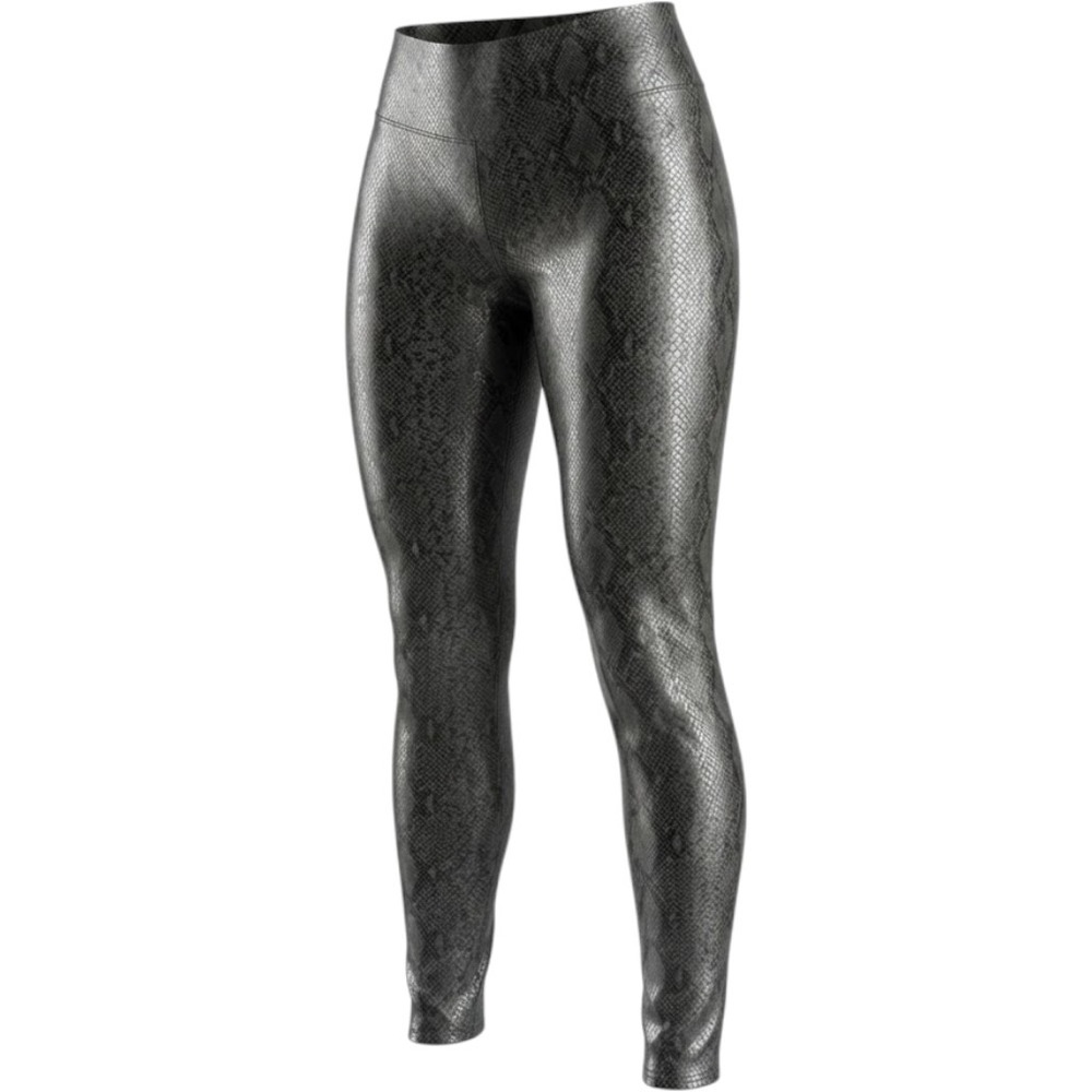 Commando Faux Leather Snakeskin Leggings Women Medium Stretch Metallic Edgy Chic